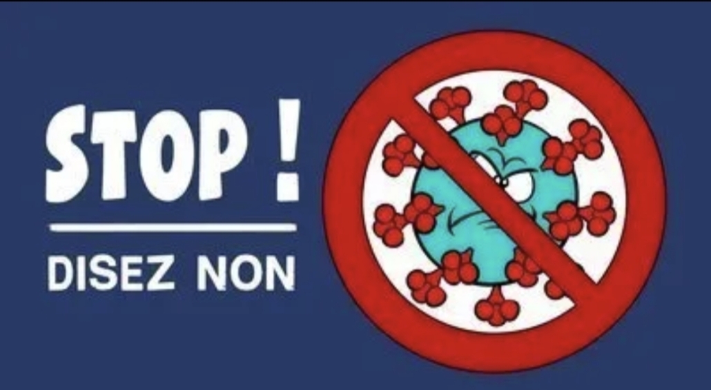Image : un virus barré d'un panneau d'interdiction. Titre : 