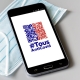 Photo d'un téléphone mobile avec à l'écran l'application Tousanticovid