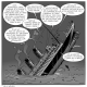 Bande-dessinée en 4 cases. Première case : le Titanic est en train de couler, planté presque à la verticale au milieu de l'eau. Des personnes tombent dans l'eau du haut du bateau, en bas des requins les attendent. Sur le bateau, un orchestre de trois musiciens continue à jouer. Des bulles de texte pointent vers le poste de commandement. Bulle 1 : "Nous avons reçu comme consigne d'attendre sans rien faire. Des chercheurs sont en train de travailler à une solution, ils devraient rendre le résultat de leurs travaux dans 2 ans." Bulle 2 : " Une modélisation indique qu'on va tous crever." Bulles 3 : "Restez confinés dans vos cabines jusqu'à nouvel ordre !" Bulle 4 : "On ne met pas les canots de sauvetage à l'eau avant une étude randomisée en double aveugle attestant de leur efficacité !" Bulle 5 : "Un youtubeur zététicien vient de confirmer qu'en l'absence d'étude officielle, tous ceux qui vous diront qu'ils ont une solution sont des charlatans..." Bulle 6 : "Les gilets de sauvetage sont inutiles. En plus on n'en a pas assez pour tout le monde." Bulle 7 : "Les autorités viennent d'interdire l'usage de la bouée..."