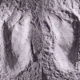 Photo d'empreintes fossiles d'australopithèque
